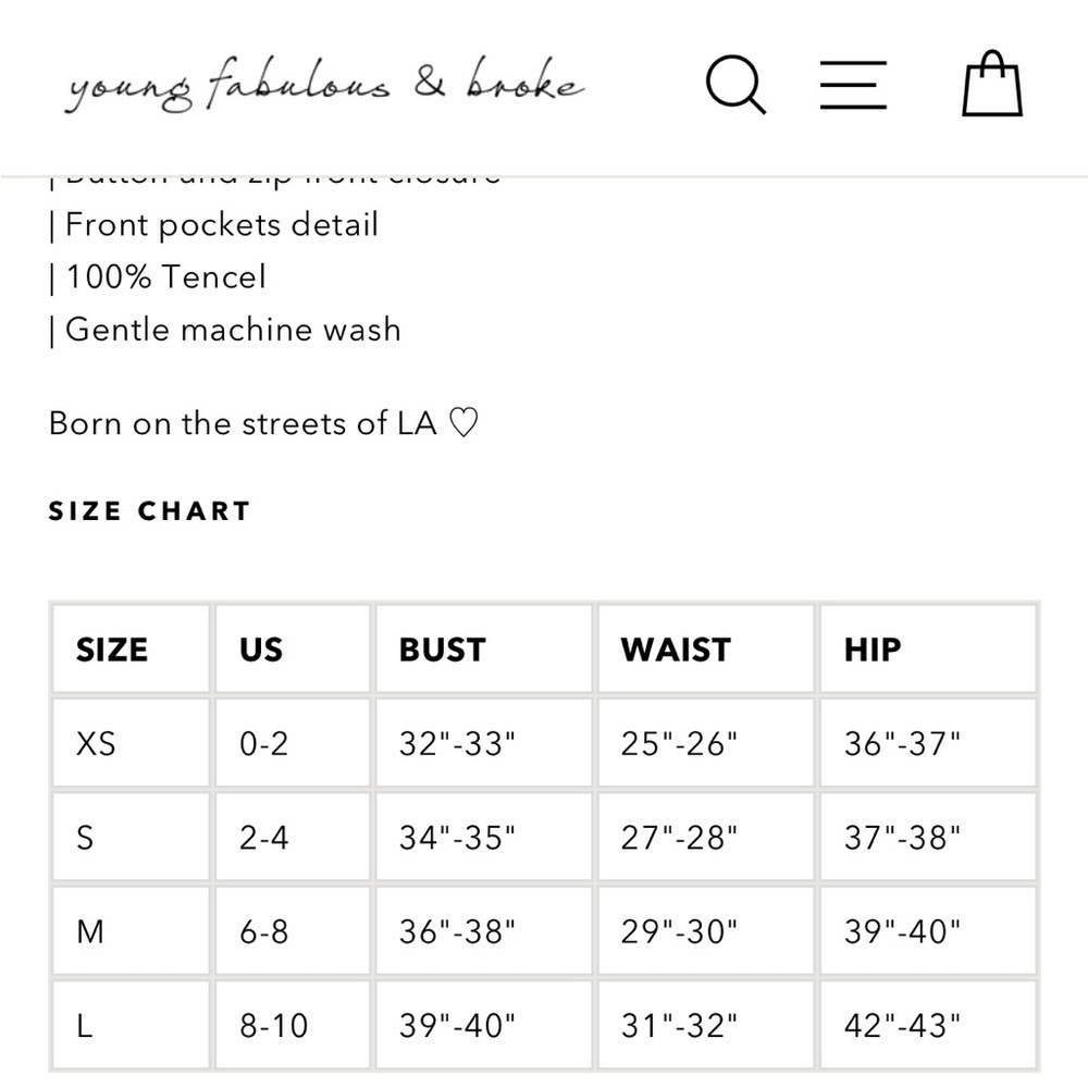 Young Fabulous & Broke YFB Harrison Cargo Pant in Reed Pigment Green - Size Sm - Picture 10 of 10